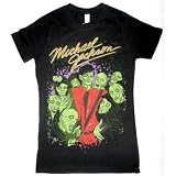 Michael Jackson Thriller Zombie Black Juniors T-shirt