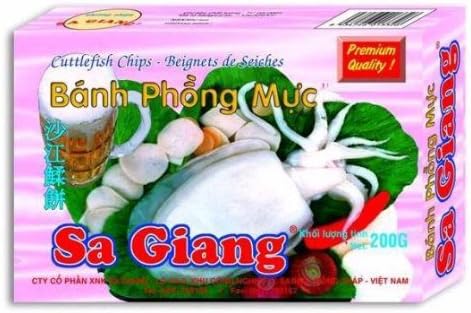 Cuttlefish Chips - Banh Phong Muc Shrimp Chips (3 X 200g Boxes)