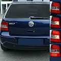 R�ckleuchten, LED, VW Golf 4 Bj. 97-03, rot / chrom / rot