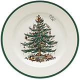Spode Christmas Tree 10-1/2-Inch Dinner Plates, Set of 4