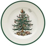Spode Christmas Tree Dinner Plates, Set of 4