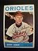 Jerry Adair Baltimore Orioles #22 1964 Topps Autographed Baseball Card