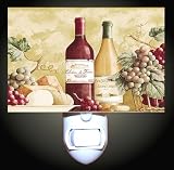 Red and White Wines Decorative Night Light