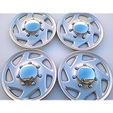 16" set of 4 Ford Truck Van Hub caps design are UNIVERSAL wheel covers fit most 16" rims (E150 E250 E350 E450 hubcaps)