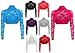 Ladies Long Sleeve Lace Cropped Bolero Shrug Cardgian Top One Size