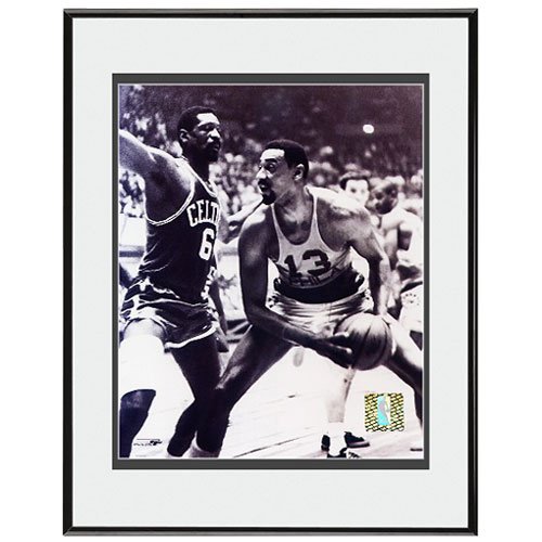 Photo File Boston Celtics Bill Russell Vs. 76Ers Wilt Chamberlain Framed Photo