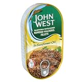 John West Peppered Mackerel, 6.7-Ounce Cans (Pack of 10)