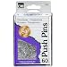 Charles Leonard Pins - Push - Reusable Box - Clear - 60/Box, 79160