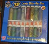 ELMER'S 3D Jumbo Glitter Glue Pens 20 Pack