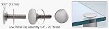 CRL Chrome Low Profile Standoff Cap Assembly for 3/4 Standoff Bases