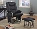 Kitchen: Small picture for Black Swivel Glider Rocker Recliner Chaise Chair & Ottoman