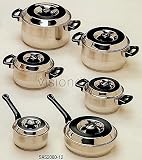 12pc Concord Higest Quality Stainless Steel Cookware Set w/ Lids