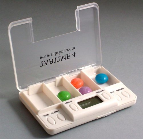 Multi Alarm Pill Reminder - slim design - even handy to slip into a pocket or purse