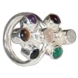 Gift for Her Sterling Silver Gemstone Ring
