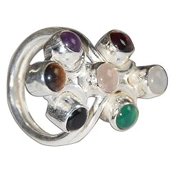 Gift for Her Sterling Silver Gemstone Ring