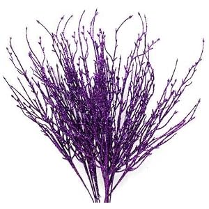 wedding reception decoration ideas , purple branches