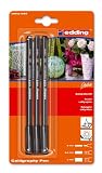 Produkt-Bild: Edding 4-1255-3-001 Kalligrafie-Stift 1255 calligraphy pen, schwarz sortiert