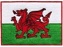 Wales Flag Embroidered Patch Iron-On British Welsh Emblem