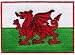 Wales Flag Embroidered Patch Iron-On British Welsh Emblem