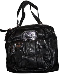 Women's Guess Purse Handbag Tote Evelyn Black