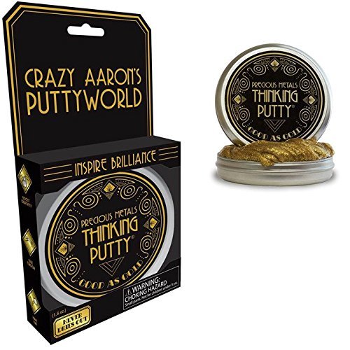 Crazy Aaron Thinking Putty Metallic Good As Gold Novelty, 1.6 oz