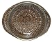 Glass Small Round Casserole Dish With Woven Palm Leaf Basket 8.75"L x 3"H