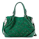 Nicole Lee Calley Textured Zigzag Shoulder Bag