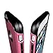 LUVVITT [Ultra Armor] Shock Absorbing Case Best Heavy Duty Dual Layer Tough Cover designed for Apple iPhone 6/6s Plus - Black / Pink