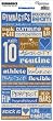 Reminisce Signature Series Sport Stickers-Gymnastics Quote