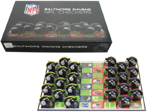 Rico Industries Inc NFL Checker Set NFL Team: Baltimore Ravens