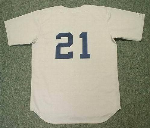 ROGER CLEMENS Boston Red Sox 1987 Majestic Cooperstown Away Throwback Baseball Jersey, XL