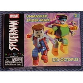 Marvel Minimates Series 4 Unmasked Spider-man and Dr. Octopus 2 Pack by 