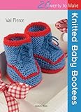 Knitted baby bootees