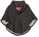 Ella Moss Girls 7-16 Liza Poncho Top, Black, 10