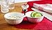 Mud Pie Door Knob Double Dip Dish, White