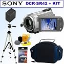 Sony DCR-SR42 30GB Hard Disk Drive Handycam Camcorder + Accessory Kit