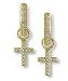 Cross Pave Diamond Earring Charms by Zasha Signature Jewelry