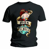 Bravado  Family Guy - Born 2 Rule - Charcoal - Mens T-shirt Charcoal