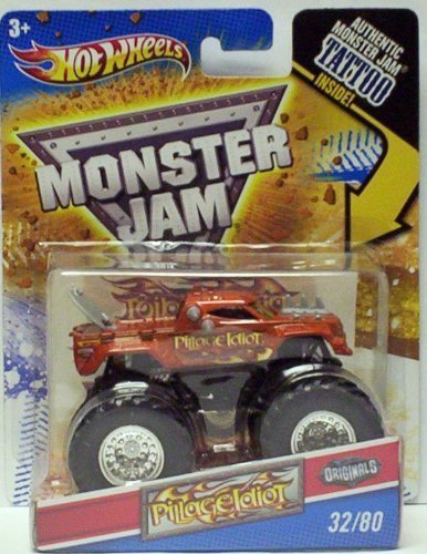 2011 Hot Wheels Monster Jam Originals #32/80 PILLAGE IDIOT 1:64 Scale Collectible Truck with Monster Jam TATTOO