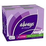 Always Large Count Pantiliner Long Dri-liners Unscented 160 Count