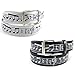 Enimay Printed Leather Belts Music Notes Piano Zebra Money (Many Styles Available)