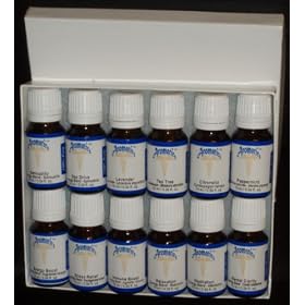 Aromatherapy Set -- 8 Synergy Blends: Sex Drive, Energy Boost, Immune Boost, Meditation Mental Clarity, Relaxation, Sensuality and Stress relief, Plus 4 Essential Oils: Tea Tree, Peppermint Supreme, Lavender and Citronella (100% Pure Essential Oil - 12 x 10ml) by Caduceus Aromatics
