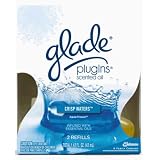 Glade Plugins Scented Oil, 2 Refills, Crisp Waters, Total 1.42 fl. oz.