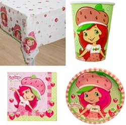 Strawberry Shortcake Party Supplies for 16 guests