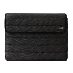 Modern Nylon Checkpoint Friendly Velcro Netbook Sleeve Case (Black) to Protect the Archos 10 Netbook 10.2