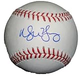 Michael Young Autographed Official Major League Baseball W/PROOF, Picture of Michael Signing For Us, Texas Rangers, 2011 World Series