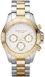 Michael Kors - Chronograph Two Tone Stainless Steel White Dial Women's Bracelet MK5455
