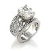 Jewelry - 3 Carat Princess Cut Clear CZ Ring