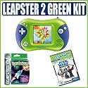 Leapfrog Leapster 2 Green w/ Star Wars: Jedi Math and Arcade Cosmic Math Educational Game