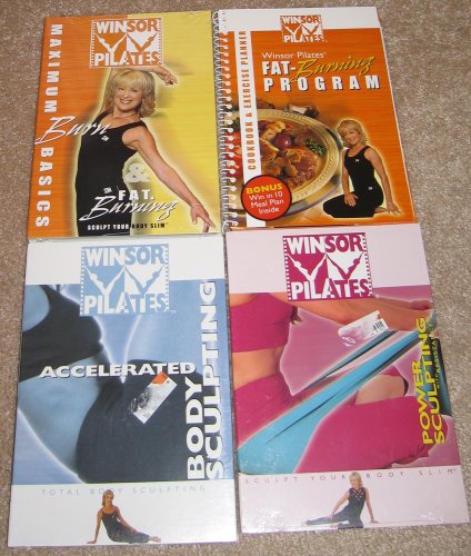 free exercise planner-Winsor Pilates Total Collection: 3 DVDs and Full Color Cookbook-exercise Planner: 1) Maximum Burn Basics and Fat Burning, 2) Accelerated Body Sculpting, 3) Power Sculpting Images